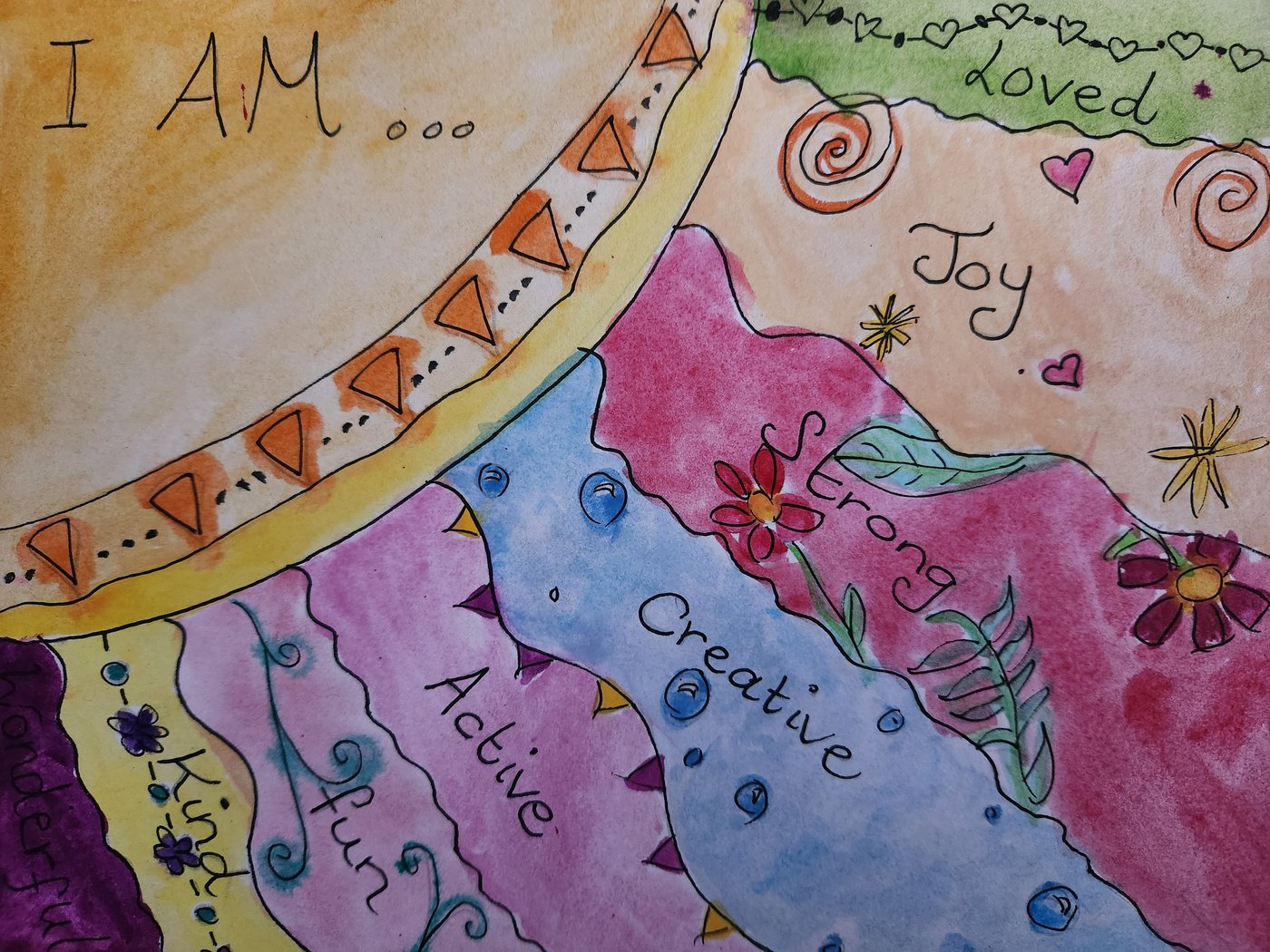 Drawing by a young person we support